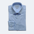 Hellblaues Herringbone Hemd  |  100% Baumwolle
