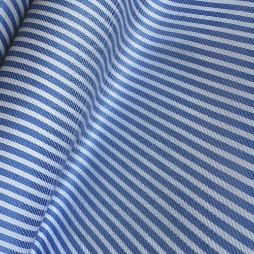 Gestreiftes Twill-Hemd  |  100% Baumwolle