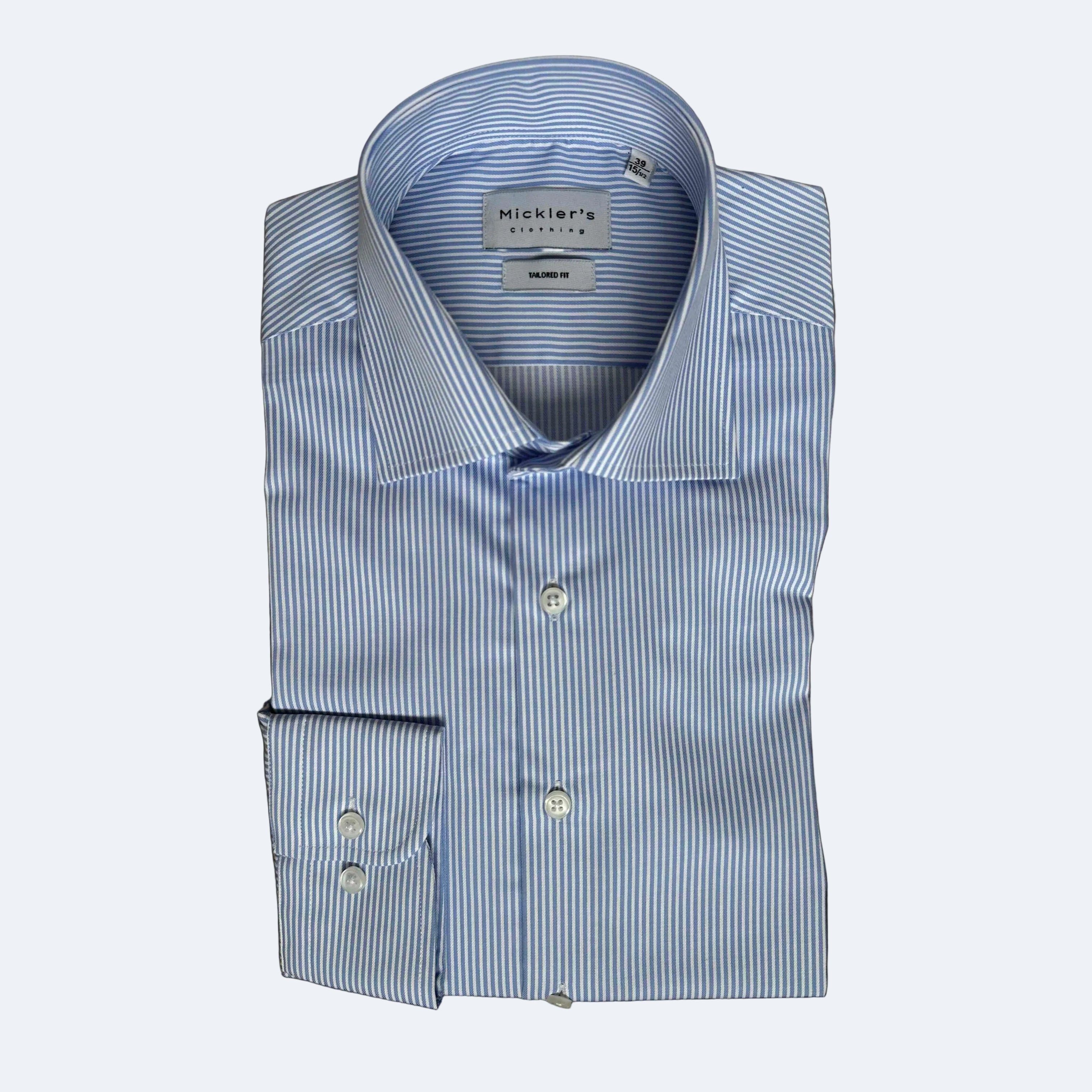 Gestreiftes Twill-Hemd  |  100% Baumwolle