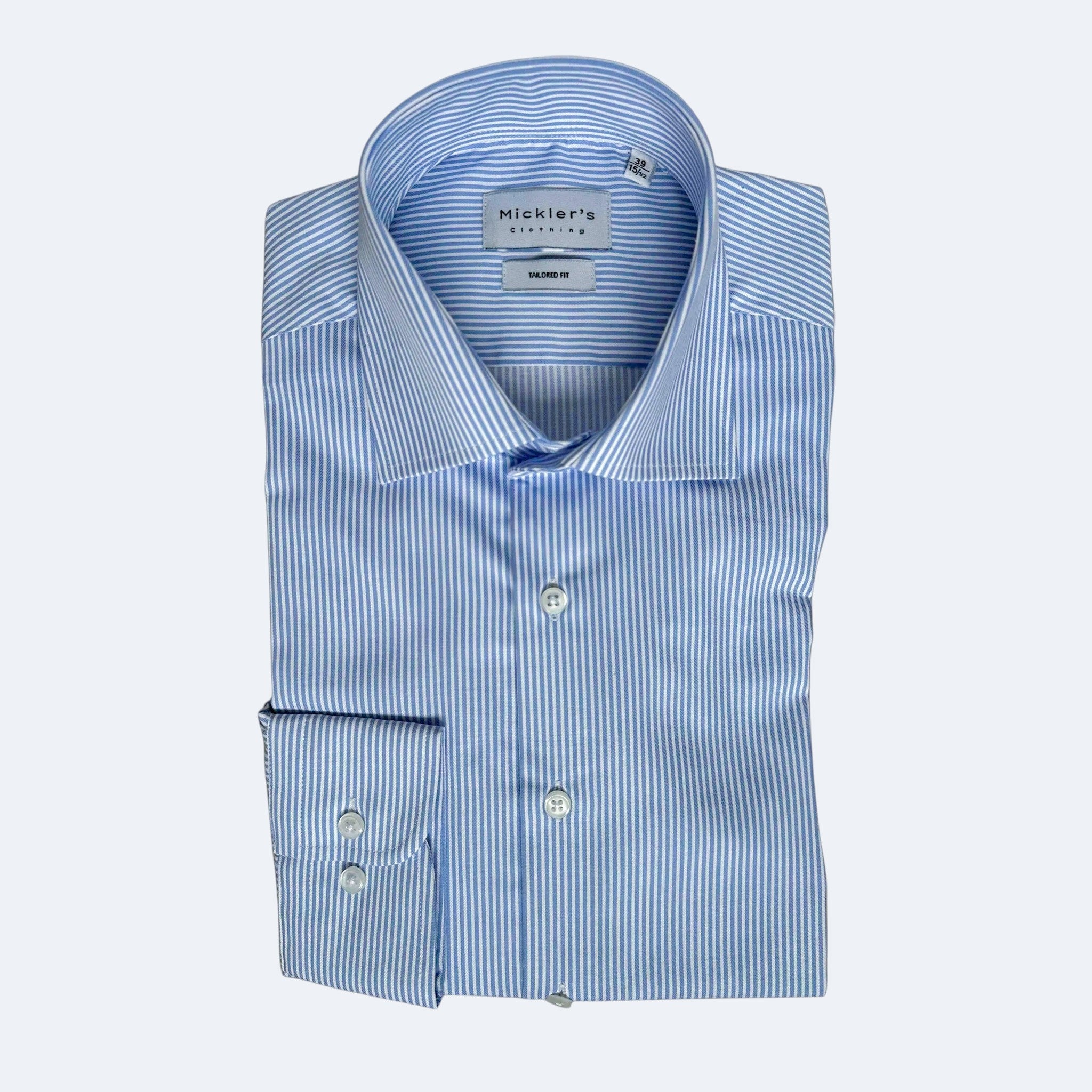 Gestreiftes Twill-Hemd  |  100% Baumwolle