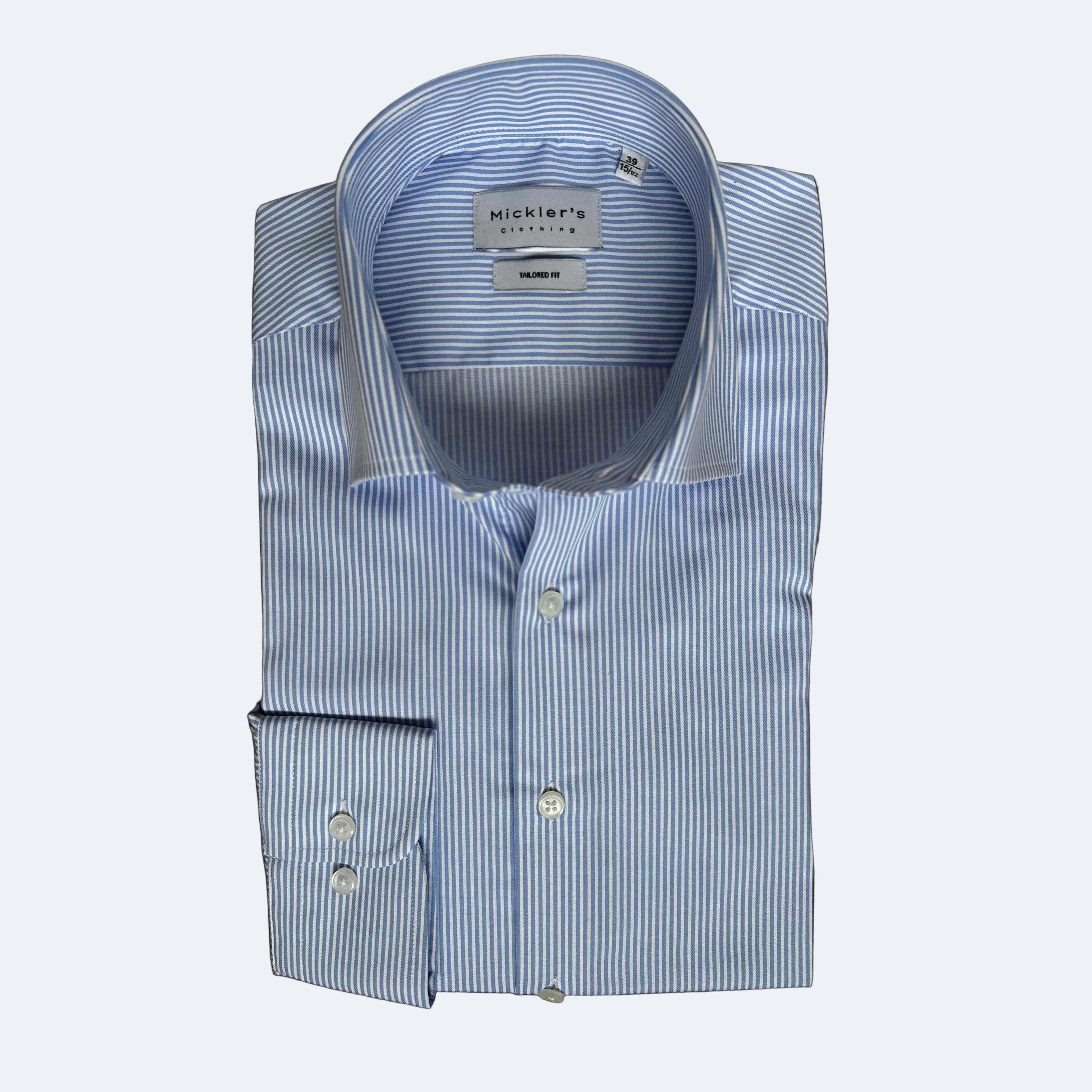 Gestreiftes Twill-Hemd  |  100% Baumwolle