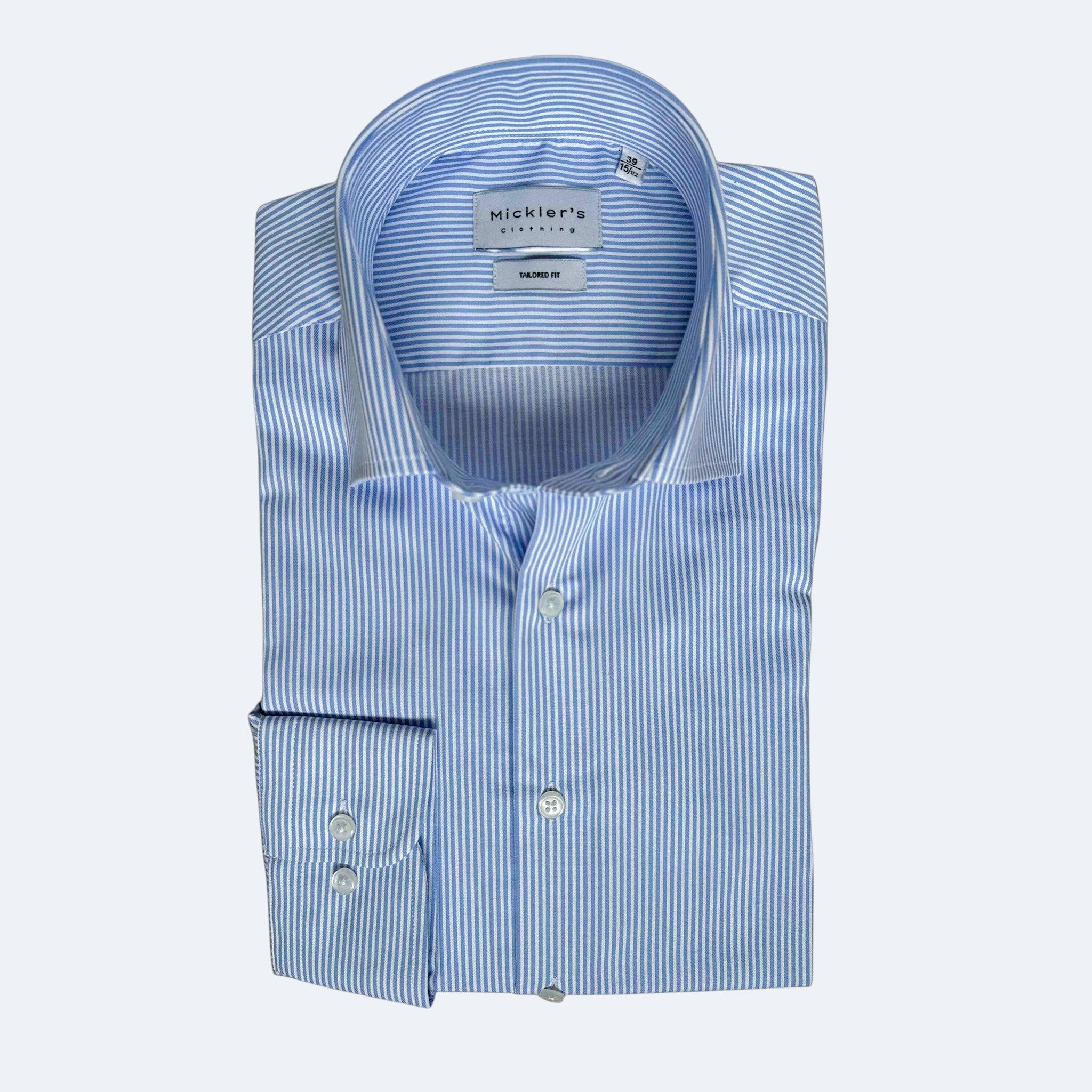 Gestreiftes Twill-Hemd  |  100% Baumwolle