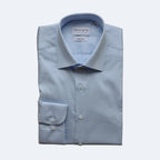 Hellblaues Twill-Hemd  |  100% Baumwolle
