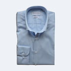 Hellblaues Twill-Hemd  |  100% Baumwolle