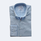 Hellblaues Twill-Hemd  |  100% Baumwolle