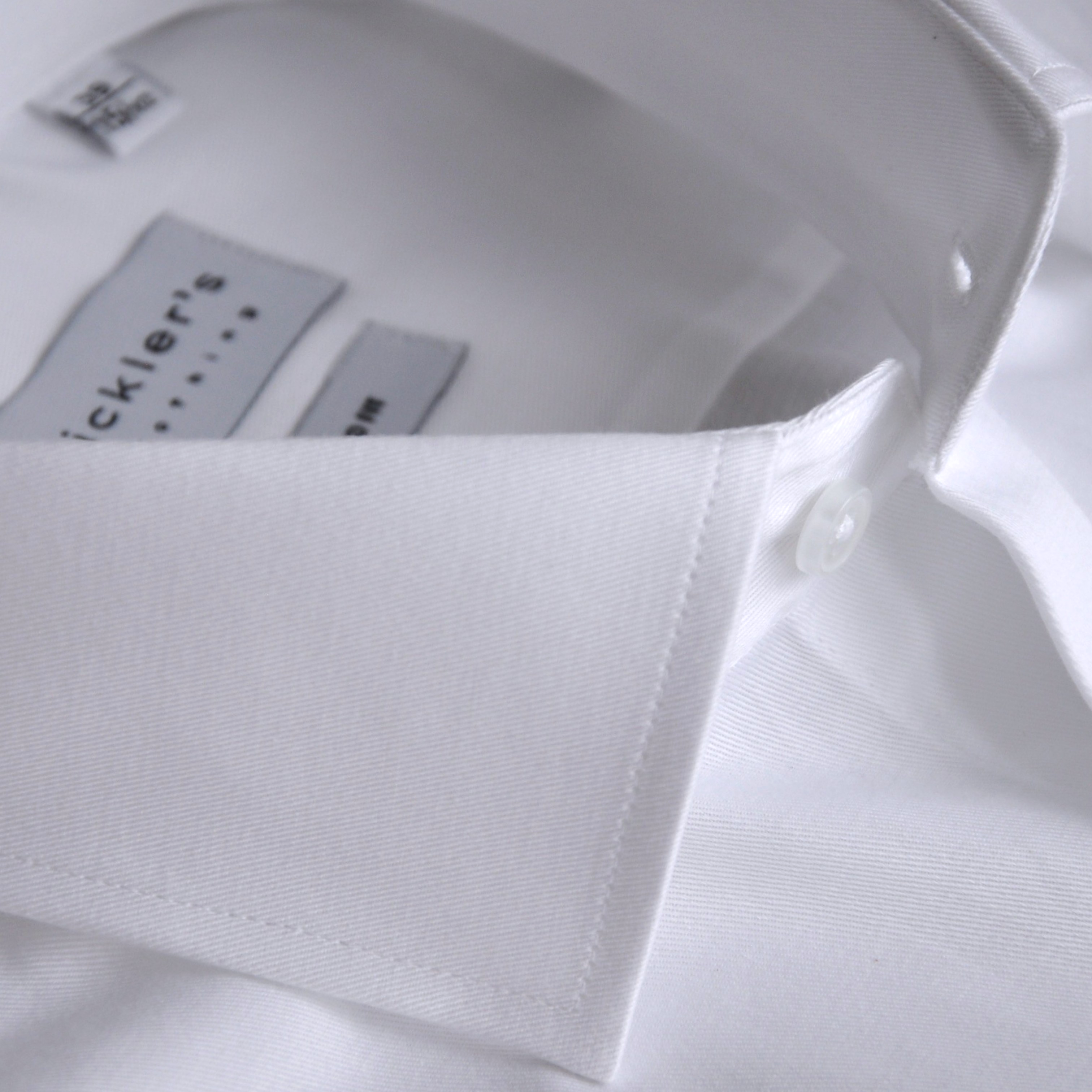 Weißes Twill-Hemd  |  100% Baumwolle