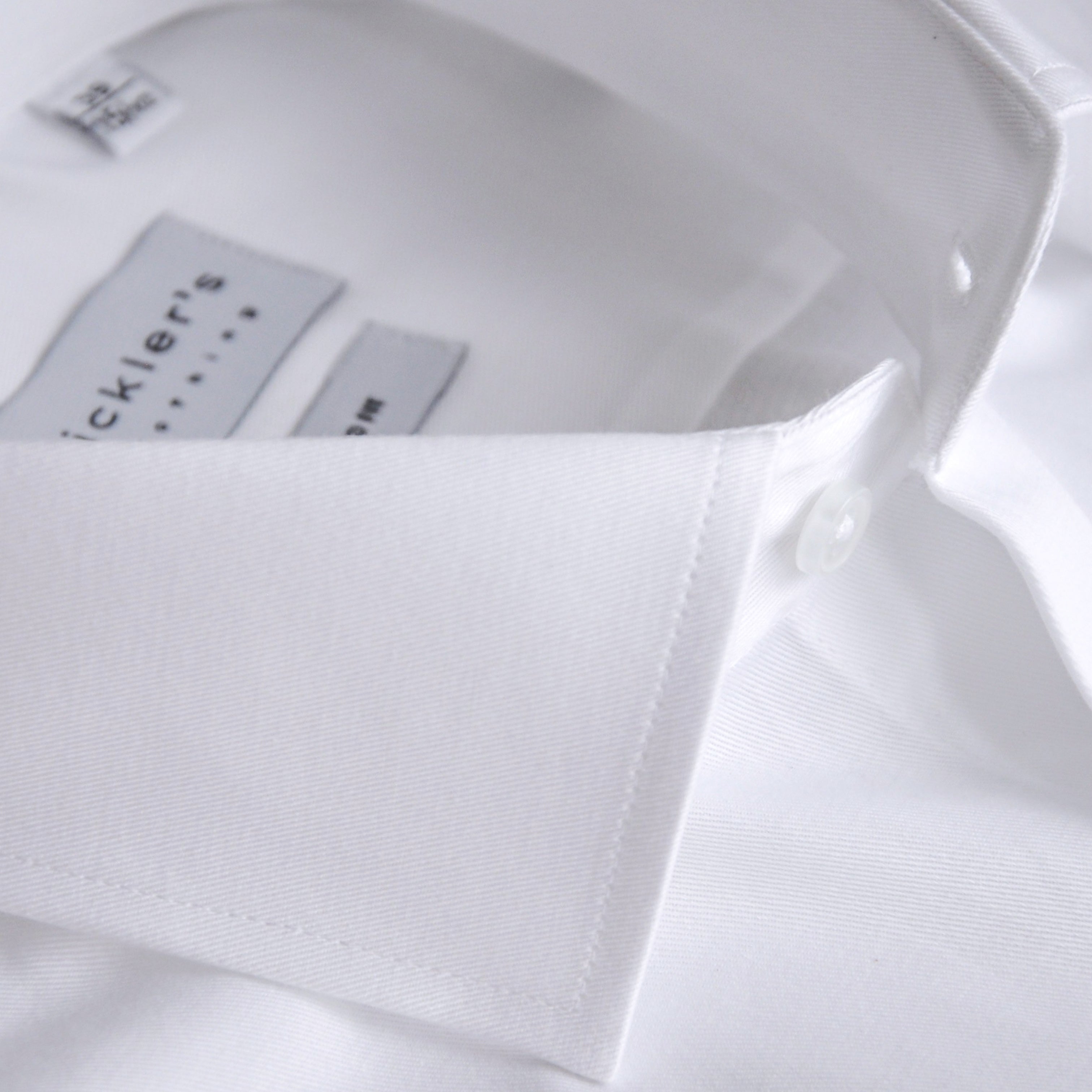 Weißes Twill-Hemd  |  100% Baumwolle